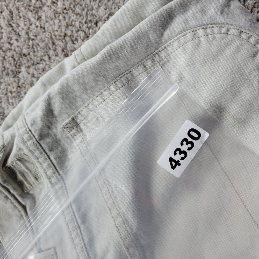 Vintage Gap Worker Jeans Men’s 36X30 Beige Cotton Denim Straight Painter - Picture 9 of 9